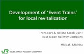 Development of ‘Event Trains’ for local revitalizationPOKÉMON with YOU TRAIN TOHOKU EMOTION SL GINGA For local revitalization TOREIYU GENBI SHINKANSEN Outline. Tokyo (EAST JAPAN