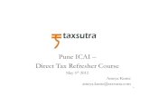 Pune ICAI â€“ Direct Tax Refresher 2016-09-07آ  Pune ICAI â€“ Direct Tax Refresher Course May 5 th 2012