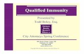 Qualified Immunity...Qualified immunity is a doctrine that offers as much frustration as it does promise for attorneys who represent governmental officials. Over the years, the Supreme