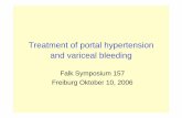 Treatment of portal hypertension and variceal bleeding · prevent portal hypertension and variceal bleeding as well as other complications (new indication for established drugs).
