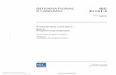 INTERNATIONAL IEC STANDARD 61131-3...Part 3: Programming languages Automates programmables – Partie 3: Langages de programmation ... 61131-3 IEC:2003(E) – 5 – F.6.3 Function