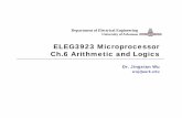 ELEG3923 Microprocessor Ch.6 Arithmetic and Logicsvlsi.hongik.ac.kr/lecture/이전 강의 자료/이전 수업자료/Micro/ucom_ch6.pdf · – The result is 3F, the high 4-bit is