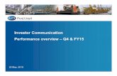 PLL Q4 FY15 Investor Communication - Punj Lloydpunjlloydgroup.com/investors/sites/default/files... · – Primarily a holding and investment Company – Operates in South East Asia