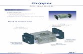 Gripper - BIBUS · gripper fingers Body Drive double acting pneumatic cylinder high-tensile aluminum body with lightest possible because of hard anodizing AF02-16,20,30,40,63 Rack