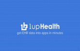get EHR data into apps in minutes - Health Level Seven ... - Manage HL7 feeds get EHR data in minutes EHR data integration takes nearly a year 2. ... Leader in Security 1upHealth won