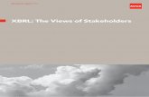 XBRL: The Views of Stakeholders · 2020-03-06 · XBRL taxonomies and tagging does not appear to be currently of great concern to the business community. Practitioners’ views on