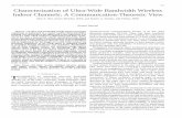 Characterization of ultra-wide bandwidth wireless indoor … · WIN AND SCHOLTZ: CHARACTERIZATION OF ULTRA-WIDE BANDWIDTH WIRELESS INDOOR COMMUNICATIONS CHANNEL 1615 Fig. 2. A diagram