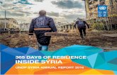 365 DAYS OF RESILIENCE INSIDE SYRIA...365 DAYS OF RESILIENCE INSIDE SYRIA UNDP SYRIA ANNUAL REPORT 2016 7 “The devastation the country has faced during more than six years can only