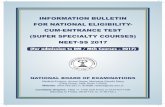 INFORMATION BULLETIN FOR NATIONAL ELIGIBILITY- CUM …education.rajasthan.gov.in/content/dam/doitassets... · 2018-07-05 · INFORMATION BULLETIN FOR NATIONAL ELIGIBILITY-CUM-ENTRANCE