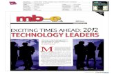 Headline EXCITING TIMES AHEAD 2012 TECHNOLOGY …...10. DATUK SRI MOHAMMED SHAZALLI BIN RAMLY - CHIEF EXECUTIVE OFFICER, CELCOM AXIATA BHD Having signed a partnership agreement with