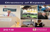 Directory of Experts - University of Chester Directory of Experts 2018 master file.pdf · travel embodied in the trajectories of other artists including Kurt Schwitters in exile,