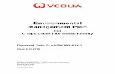 Environmental Management Plan - Veolia...This Environmental Management Plan (EMP) defines the site-specific environment management tools to be used for the IMF operation for the Bioreactor