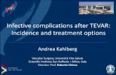 Infective complications after TEVAR: Incidence and ......Infective complications after TEVAR: Incidence and treatment options Andrea Kahlberg Vascular Surgery, Università Vita-Salute