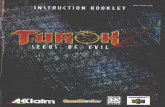 Turok 2: Seeds of Evil - Nintendo N64 - Manual - gamesdatabase · 2016-12-10 · CONTROL FUNCTION The a CONTROL STICK which When turning the ON, dc not the STICK from its the If the