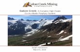 Galore Creek: A Complex High Grade Cu-Au Alkalic ......Agenda • Galore Creek Deposit in a Global Context • Current Activity at Galore Creek • Deposit Introduction • Alkalic