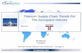 Titanium Supply Chain Trends For The Aerospace Industry · 2018-04-14 · Titanium Aerospace Demand Forecast* Source: ICFI s) Titanium growth is led by airframe/component with 6%