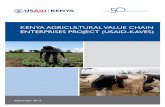 KENYA AGRICULTURAL VALUE CHAIN ENTERPRISES PROJECT … · 2016-04-22 · Kenya Agricultural Value Chain Enterprises (USAID-KAVES) Annual Report 2013 Prepared by Fintrac Inc. 2 increase