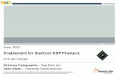 Enablement for StarCore DSP Products - NXP Semiconductors...Bug fixing and configuration mgt. – Technical support – problem escalation, trouble shooting. Tata Elxsi offerings.