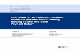 Evaluation of the Initiative to Reduce Avoidable ...evaluation of the initiative to reduce avoidable hospitalizations among nursing facility residents—payment reform . prepared by