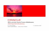 Home: DOAG e.V. - BEA und die Oracle Fusion Middleware · Agenda • Einleitung • Warum BEA? Was machen BEA Kunden? • Generelle Strategie • bleibt unverändert • Application