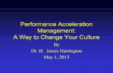 Performance Acceleration Management: A Way to Change …...Performance Acceleration Management: A Way to Change Your Culture By Dr. H. James Harrington May 1, 2013 . Typical Comment