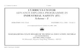 CURRICULUM FOR ADVANCE DIPLOMA PROGRAMME IN · 2013-06-28 · CURRICULUM FOR ADVANCE DIPLOMA PROGRAMME IN INDUSTRIAL SAFETY (IT) Scheme ... work in the Management Cadre in the industry
