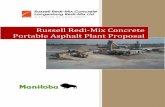 Russell Redi-Mix Concrete Portable Asphalt Plant Proposal · Temporary Asphalt Siting Criteria” (TAPSG) states: Minimum of 400 metres from a residence other than the residence of