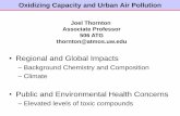 Regional and Global Impacts - University of Washingtondennis/501/JoelThornton_slides.pdf · •Regional and Global Impacts –Background Chemistry and Composition –Climate ... The