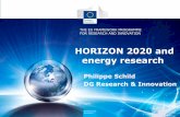 HORIZON 2020 and energy research - e;ducationcache.media.education.gouv.fr/file/Energie/52/3/P_Schild... · 2013-12-20 · Horizon 2020 - What's new •A single programme bringing