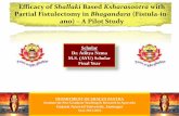 Efficacy of Shallaki Based Ksharasootra with Partial ... sgmm16.pdfEfficacy of Shallaki Based Ksharasootra with Partial Fistulectomy in Bhagandara (Fistula-in- ano) –A Pilot Study