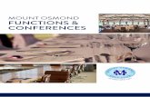 MOUNT OSMOND FUNCTIONS & CONFERENCES and Conferences Web.pdf · Situated only 15 minutes from the heart of Adelaide and set in picturesque natural surrounds the Mount Osmond ... Caters