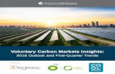 Voluntary Carbon Markets Insights - Forest Trends · 2018-09-10 · Voluntary Carbon Markets Insights: 2018 Outlook and First Quarter Trends Acknowledgments The production of this