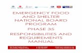 EMERGENCY FOOD AND SHELTER NATIONAL BOARD PROGRAM … · 2018-05-21 · EMERGENCY FOOD AND SHELTER NATIONAL BOARD PROGRAM PHASE 35 RESPONSIBILITIES AND REQUIREMENTS MANUAL 701 North