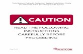 READ THE FOLLOWING INSTRUCTIONS CAREFULLY BEFORE …...Tank Bottom Cathodic Protection System Installation Guide for MATCOR SPL™ Tank Ring Anode System Page 2 of 4 !! Installation