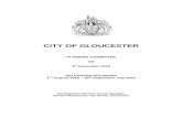 CITY OF GLOUCESTER · 2015-10-26 · 15/00761/ADV Display of internally illimuniated and non‐illuminated advertisments to the petrol filling station and forecourt. GFY CJR 27/08/2015