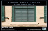 GENERAL INSTALLATION INSTRUCTIONS - Window.pdf2. Mullion Installation into subframe Subframe with Integral Vapor Barrier Installation 1. General notes Screen Frame Installation 1.