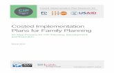 Costed Implementation Plans for Family PlanningCosted Implementation Plans for Family Planning 10-Step Process for CIP Planning, Development, and Execution March 2015 Costed Implementation