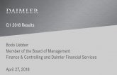 Q1 2018 Results - Daimler...Daimler AG Financial flexibility over a 12-month period Q1 2018 Results / April 27, 2018 / Page 6 The financial flexibility provides support to mitigate