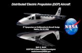 Distributed Electric Propulsion (DEP) Aircraftwpage.unina.it/fabrnico/SCAD2015/presentations/MOORE_Sceptor.pdfNear-Term Electric Propulsion Evolution Strategy • Can electric propulsion