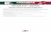 PORTLAND STATE HEAD COACH BRUCE BARNUM QUOTES · PORTLAND STATE HEAD COACH BRUCE BARNUM QUOTES Opening Statement “Their defense whooped us. We had a plan but they (Arkansas) did