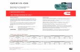 QSX15-G9 · 2019-08-29 · QSX15-G9 Emissions Compliance: EPA Tier 2 at 60 Hz Description The QSX15-Series is the first heavy-duty diesel with 24-valve dual overhead camshaft technology.