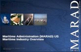 Maritime Administration (MARAD) US Maritime Industry …MARAD Program Funding $58M Other Transportation Programs, 7% $125M Education,16% $608M, National Security, 77% Funding By Primary