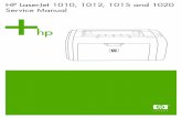 HP LaserJet 1010, 1012, 1015 and 1020 Service ManualHP LaserJet 1010 series printers and HP LaserJet 1020 printer Service Manual