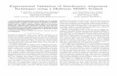 Experimental Validation of Interference Alignment Techniques using … · 2020-03-07 · Experimental Validation of Interference Alignment Techniques using a Multiuser MIMO Testbed