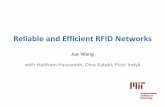 Reliable and Efficient RFID Networks - MIT CSAILgroups.csail.mit.edu/netmit/wordpress/wp-content/themes/... · 2012-08-28 · Reliable and Efficient RFID Networks JueWang ... •Reader