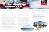 Study abroad MARKETING · Marketing CERTIFICATE OF SPECIALISATION Swinburne’s Study Abroad Certificate of Specialisation in Marketing provides students with the opportunity to dive