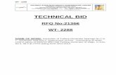WT-2288 Tender Documents Office/Ukai... · 2012-10-05 · WT - 2288 TECHNICAL BID RFQ No:21366 WT- 2288 NAME OF WORK: Inspection of Turbine-Generator bearings No.1 to 7 , Generator