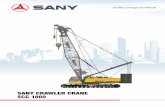 SCC 1800 · SANY CRAWLER CRANE SCC1800 2 3 OUTLINE dimensions Main Technical Features 1. Safety Control System: There are two operation modes, working and installation for your convenience.