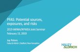 PFAS: Potential sources, exposures, and risks · PFAS: Potential sources, exposures, and risks 2019 AWMA/NYWEA Joint Seminar February 13, 2019 Jay Peters Haley & Aldrich | Bedford,