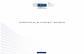 Guidelines on procuring IT solutions - Joinup.eu · 2017-10-03 · Guidelines on procuring IT solutions Page 1 of 19 Document Metadata Property Value Release date 2015-02-18 Status